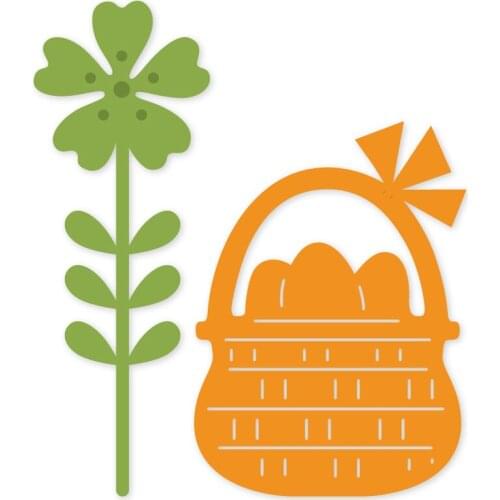 Cutting dies Easter Eggs Flower Basket Metal Cutting Dies Stencils for DIY Scrapbooking Paper Cards Making embossing craft dies