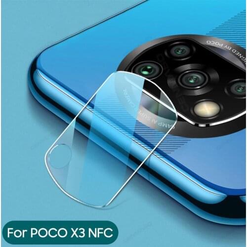Camera Protector for Xiaomi Poco X3 NFC Anti-fingerprint Tempered Glass Transparent Back Lens Screen Protectors on Mi POCO X3