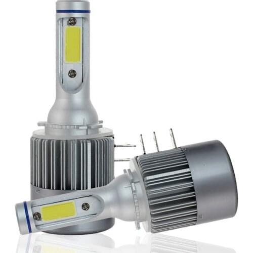 2Pcs H15 H4 LED H7 H11 H1 H3 9006 HB3 C6 Auto Car Headlight 72W 7600LM High Low Beam Automobiles Lamp white 6000K Bulb