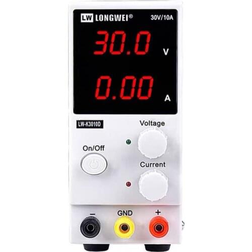 30V 10A Mini Adjustable DC Power Supply K3010D 4 Digit Display Switch Regulator Laboratory Power Supply For Phone Laptop Repair
