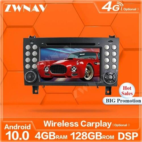 4+128G Carplay Android Screen Player For Benz SLK Class R171 2000-2008 W171 2008-2011 GPS Navi Auto Audio Radio Stereo Head Unit