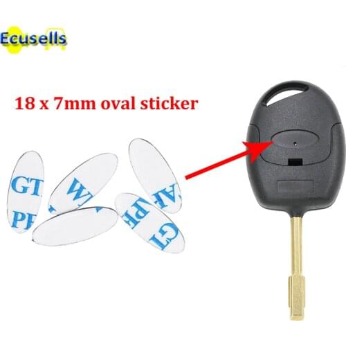 5PCS/lot 18X7mm Oval Car Key logo sticker car badge emblem sticker for Ford remote keys