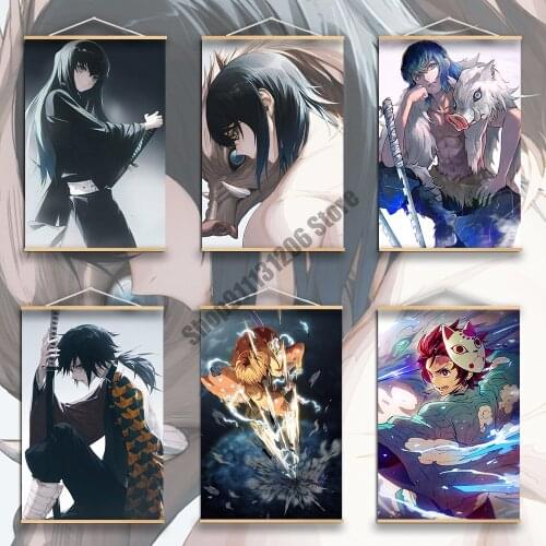 Demon Slayer 5D DIY Diamond Painting Anime Diamond Embroidery Full Square Drill Cross Stitch Kits Kids Gift Home Decoration