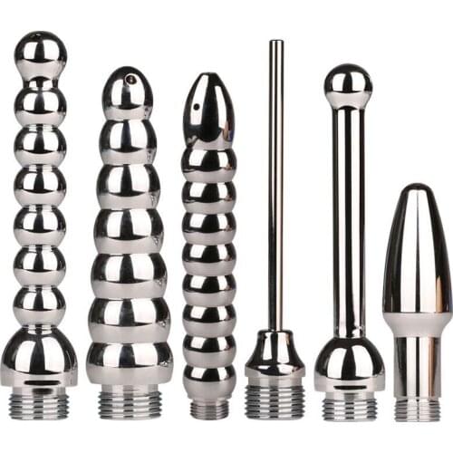 Adult anal irrigator metal enema nozzle male g-spot flushing vaginal flushing sex masturbation flushing GAY essential