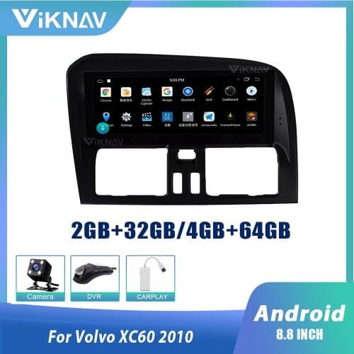 Android car radio for Volvo XC60 2010 right hand drive car GPS navigation multimedia player auto audio video player 2 din