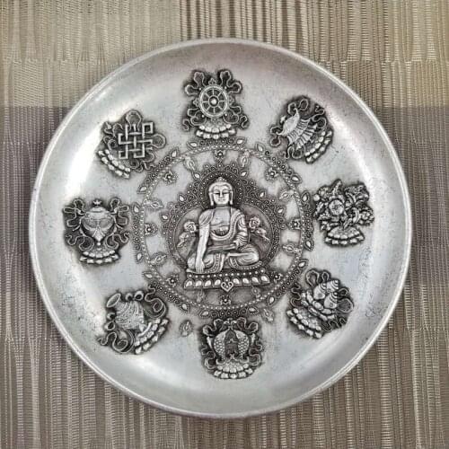 Kangxi Years of Qing Dynasty Buddhist Eight Treasure Ornaments Feng Shui