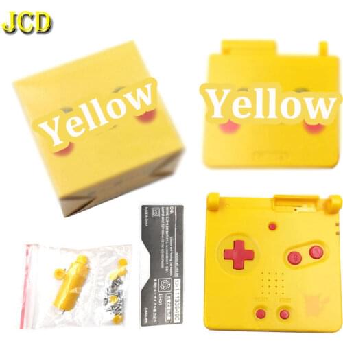 JCD Shell Case For GBA SP Console Replacement Housing Cover & New Packing Box Carton For Gameboy Advance SP
