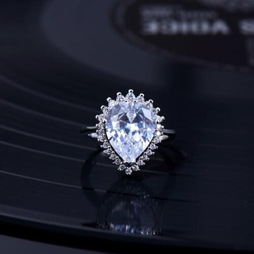 Designer Fashion 925 Sterling Silver Jewelry 3A Cubic Zirconia Party Ring