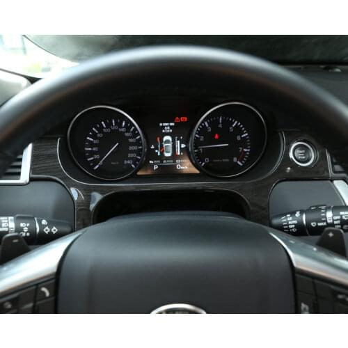 For Land Rover Discovery Sport Car Dashboard Decoration Cover Trim ABS Chrome dark wood grain Sticker Accessories For LHD 2015