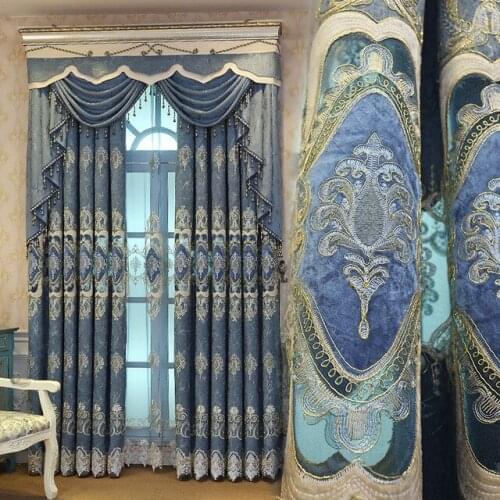 European Luxury Curtains for Window Curtains Styles for Living Room Elegant Drapes European Curtains Embroidered curtains