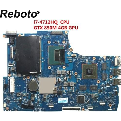 For ENVY 15-Q Laptop Motherboard 765736-501 With SR1PZ i7-4712HQ 2.30GHz CPU GTX 850M 4GB GPU DDR3 100% Tested Fast Ship