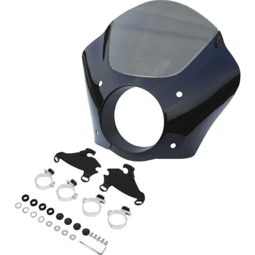 Motorcycle Headlight Fairing 49mm Trigger Mount For Harley Low Rider Street Bob Super Glide