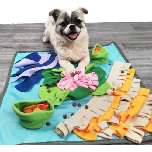 Pet Dog Snuffle Mat Nose Smell Training Blanket Sniffing Pad Slow Feeding Bowl Food Dispenser Carpet Relieve Stress Puzzle