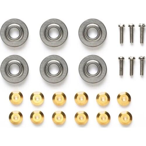 Original tamiya 95311 13mm Dia. Guide roller ball bearings 6 pcs for tamiiya mini 4 wd racing car