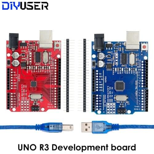 UNO R3 CH340G MEGA328P SMD Chip 16Mhz For Arduino UNO R3 Development board USB CABLE ATEGA328P One set