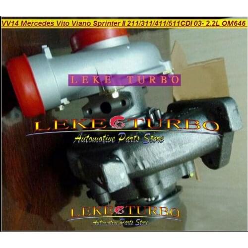 RHF4 VNT VV14 VF40A132 A6460960199 Turbo For Mercedes PKW Vito 111 115 W639 Viano Sprinter II 211 311 411 511CDI 03- OM646 2.2L