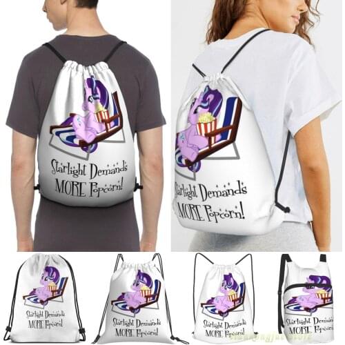 Starlight Glimmer Popcorn Men Outdoor Travel Gym Bag Waterproof Drawstring Backpack Women Fitness Swimming Bag