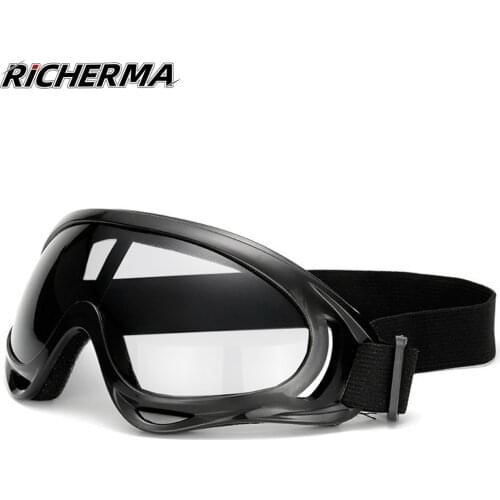 Fashionable Motorcycle Glasses Dustproof Clear Lens Safety Glasses Cross-Country Ski Dirt Bike Motocross Womens Sunglasses