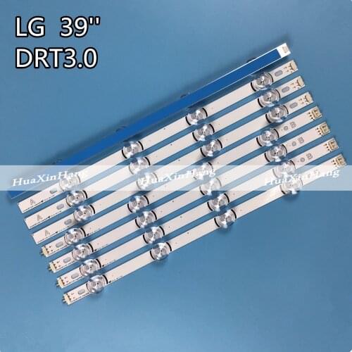 8 pieces/set LED backlight strip bar Replacement for 39 Inch TV 39LB561V 39LB5800 innotek DRT 3.0 39"-A DRT3.0 39"-B type 39LB