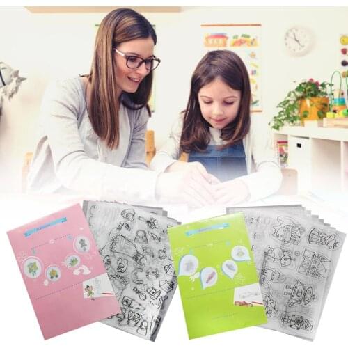 Heat Shrink Film Shrinky Art Paper Film Sheets with Pattern for Kids Creative Craft Keychains