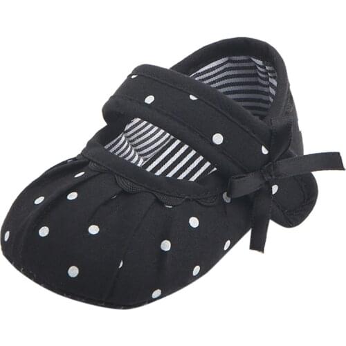Baby Shoes Summer Toddler Baby Kids Cute Polka Dot Ruffled Soft Anti-Slip Baby Walking Shoes Prewalker Fashion Baby Shoes