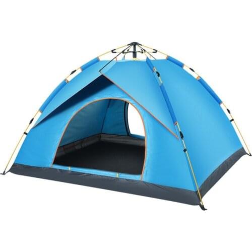 Outdoor Thickened Rainproof 2 People Camping Tent 210D Oxford Cloth Hydraulic Spring Fast Opening Automatic Tent