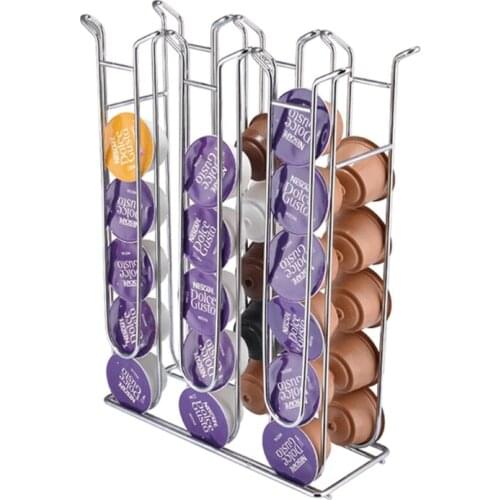 Vertical Coffee Capsule Display Holder for 36 Pieces Cafe Capsules Coffee Pod