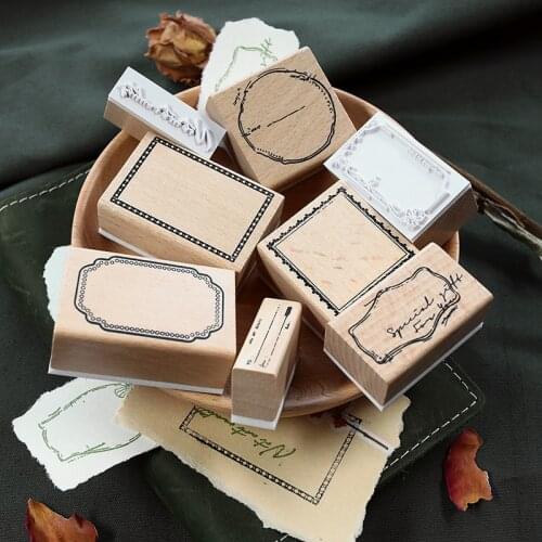 XINAHER Vintage classical labels stamp DIY wooden rubber stamps for scrapbooking stationery scrapbooking standard stamp