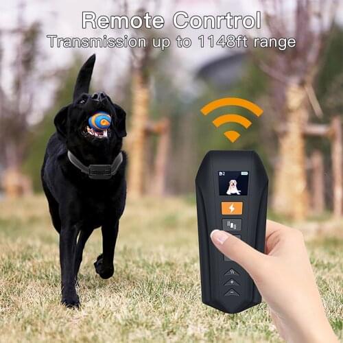 Waterproof Dog Training Collar USB Rechargeable Dog Shock Collar with Vibration Mode Beep Mode and Static Mode 1300ft Remote