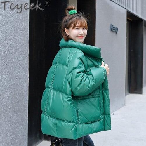 Winter Womens Down Jacket Korean Style Fashion Stand Collar Woman Parkas Coat Femlae Coats and Jackets Doudoune Femme 9944