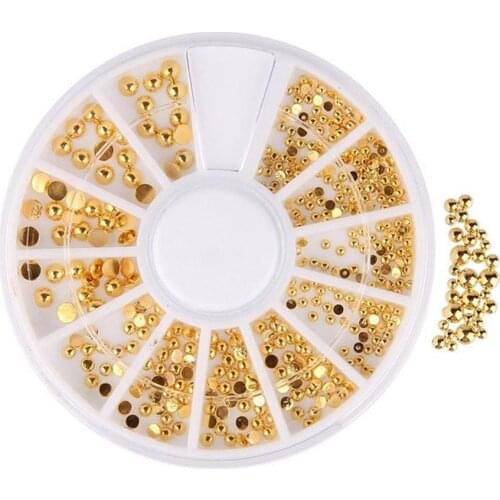 HOT SALE 1 BOX Hollow Out Gold Nail Glitter Sequins Mixed Design Decorations for Nail Arts Pillette Nail Accessories