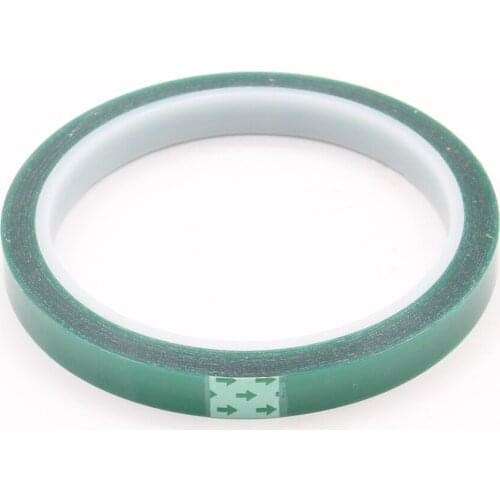 1PCS 10mmx33M PET green high temperature adhesive tape Green plastic car paint spray paint plating protective plastic