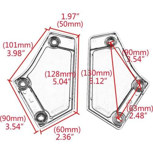 2pc Motocycle Swingarm Covers Side Cover Protector Trim for Honda 2018-up