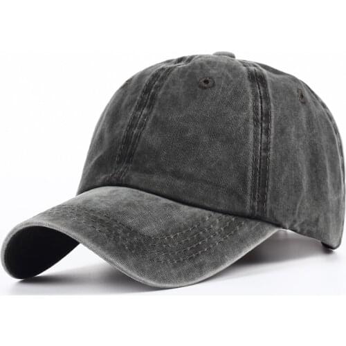 2019 new Plain dyed sand washed 100% soft cotton cap blank baseball caps dad hat no embroidery mens cap hat for men and women