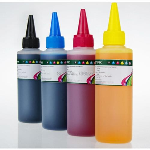 4X 100ml T1301 T1302 T1303 T1304 Refill Dye ink for Epson Office B42WD BX525WD BX535WD BX625FWD BX630FW BX635FWD BX925 printer