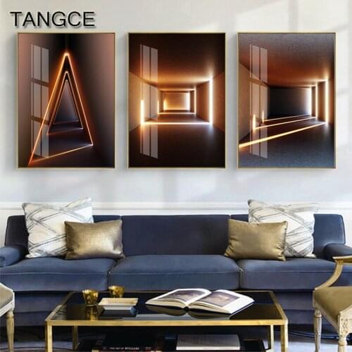 Abstract Chaser of Lights Wall Poster Fashion Painting Series Poster Print Wall Art Pictures for Living Room Artistic Canvas Art