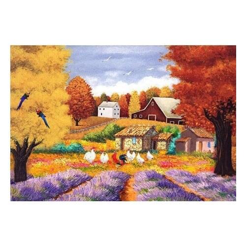Diy Diamond Painting cross-stitch Pattern Embroidery With Tools Romantic Landscape Craft Gift 40*30 Free Shipping