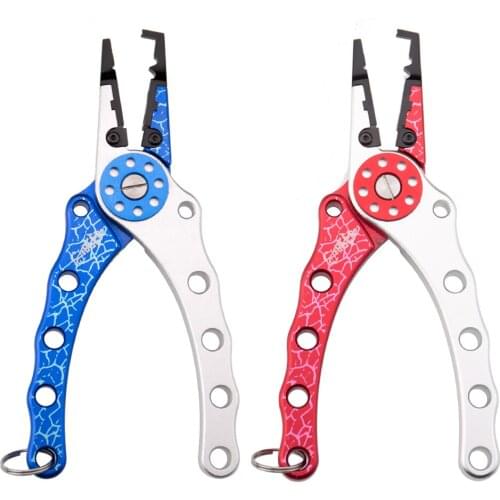 Aluminum Fishing Pliers Grip Hook Remover Braid Line Cutting and Split Ring Fish weight Fishing Hook Remover Fishing Gear