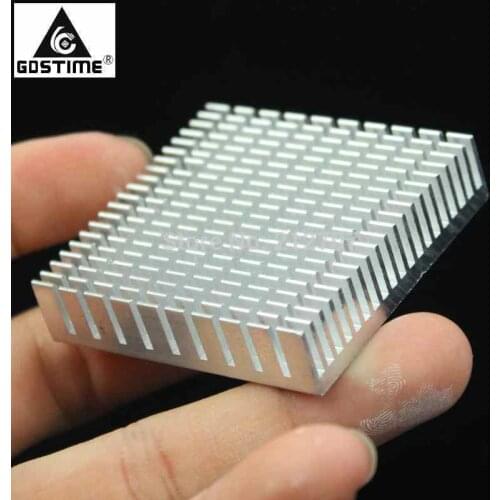 Gdstime 50mm x 48mm x 11mm Aluminum Heatsink IC Radiator 50*48*11mm with 3M Tape