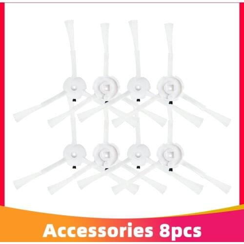 Household Washable Side Brush Replacement for 360 S5 / S7 Robot Robotic Vacuum Cleaner Sweeper Parts White Plastic
