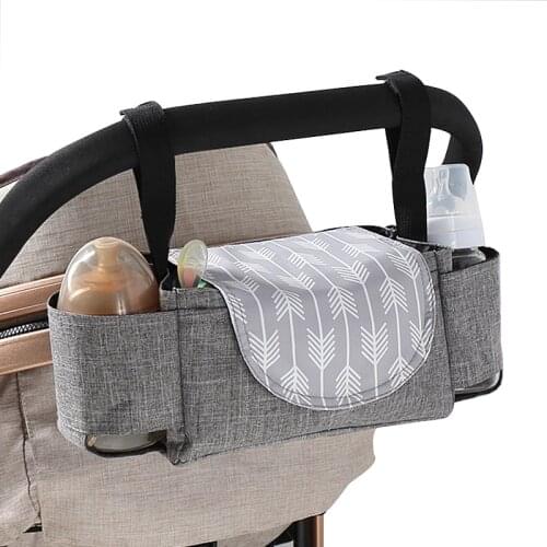 Baby Stroller Organizer Nappy Bag Hook Hanging Mummy Carriage Waterproof Bottle Bag Handbag Pram Cart Organizer Diaper Bag