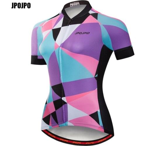 JPOJPO Cycling Jersey Women Short Sleeve MTB Bike Cycling Clothing Riding Tops Ropa Maillot Ciclismo Bicycle Wear S-XXXL