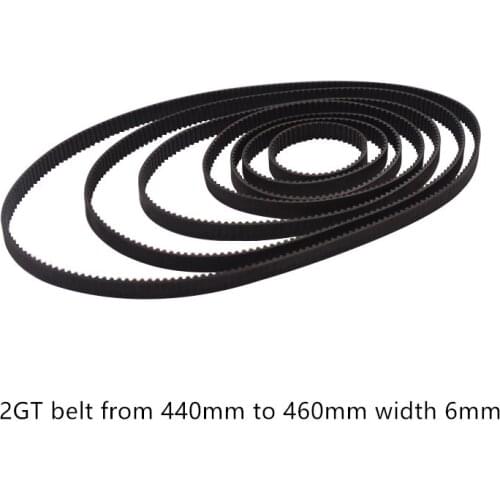 3D printer belt GT2 closed loop rubber 2GT timing 492 494 496 498 500 502 504 506 508 512 Length 492mm 494mm 512mm width 6mm 7mm