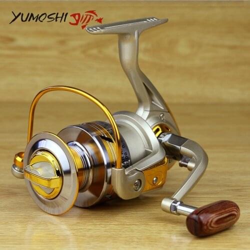 Yumoshi metal EF series 10BB Ball Bearing aluminum Saltwater Freshwater left right Fishing Spinning Reel 5.5:1