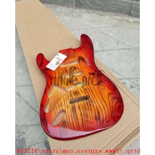 Cherry burst lefthand ST electric guitar body ash wood fit for electric guitar
