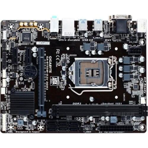 LGA1151 For Gigabyte GA-B150M-D2V DDR3 Original Used Desktop B150 Motherboard B150M-D2V DDR3 USB3.0 SATA3