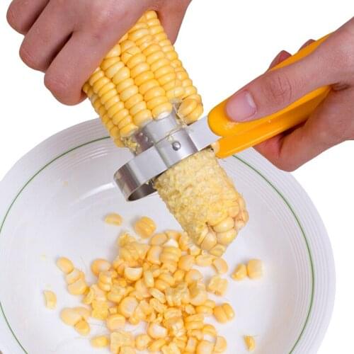 Stainless Steel Corn Stripper Creative Hand Corn Grain Separator Thresher Cutter Kitchen Gadget