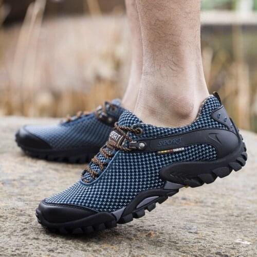 Men Outdoor Breathable Mesh Hiking Sports Aqua Boots Swimming Quick Dry Sneakers Trekking Climbing Wading Trail Water Shoes