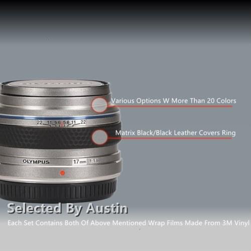 Lens Decal Skin For Olympus 17 f1.8 Skin Decal Protector Anti-scratch Coat Wrap Cover Case