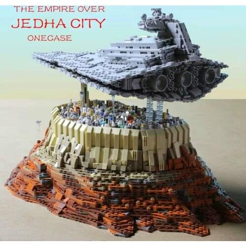 MOC First Order Star Destroyer Star The Empire over Jedha fit star MOC-18916 model Building Blocks Bricks Toys gift birthday